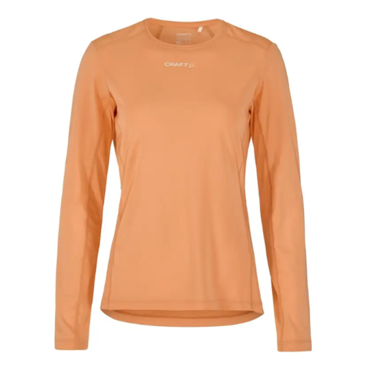 Craft Women's ADV Essence Long Sleeved Tee 2 in Apricot SS26