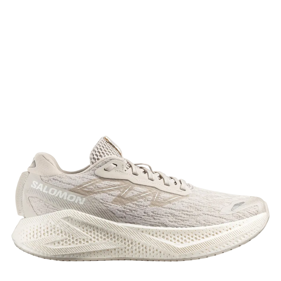 Salomon Men's Aero Glide 4 Running Shoes in Silver Cloud/Silver Cloud/White SS26