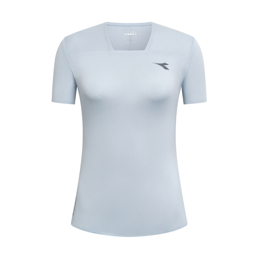 Diadora Women's Short Sleeve T-Shirt Superlight Fibrazero in Skyride SS26