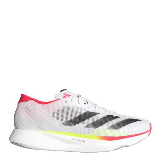 Adidas Shoes Adidas Men's Adizero Takumi Sen 10 Running Shoes in Cloud White/Core Black/Lucid Red SS25 - Up and Running