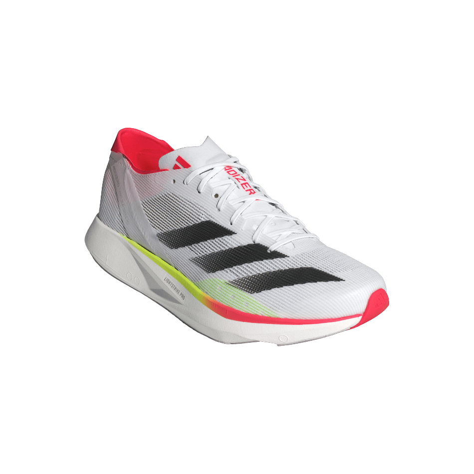 Adidas Shoes Adidas Men's Takumi Sen 10 Running Shoes in FTWR White/Core Black/Lucid Red SS25 - Up and Running