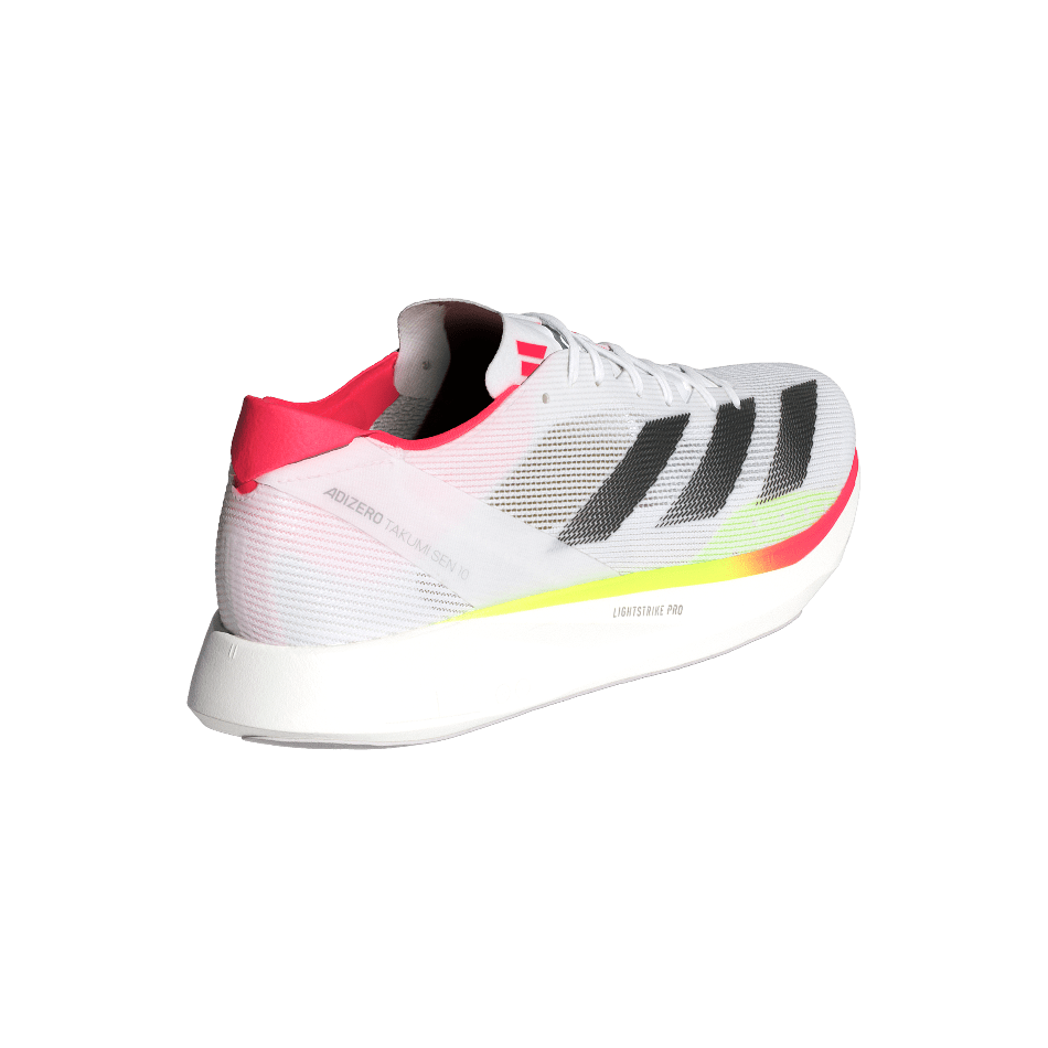 Adidas Shoes Adidas Men's Takumi Sen 10 Running Shoes in FTWR White/Core Black/Lucid Red SS25 - Up and Running