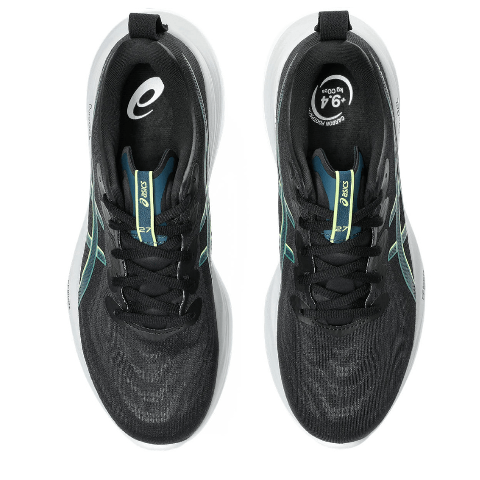 ASICS Shoes ASICS Men's GEL-CUMULUS 27 Running Shoes in Black/Green AW25 - Up and Running