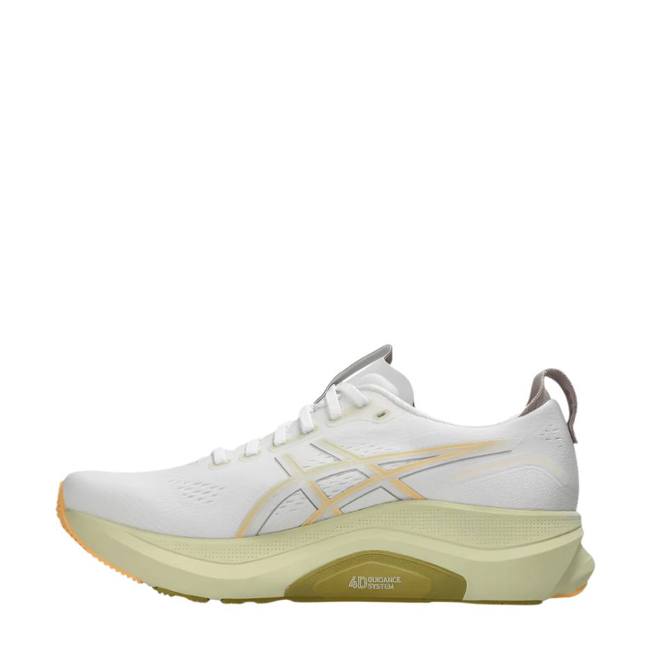 ASICS Shoes ASICS Men's GEL-KAYANO 32 Running Shoes in White/Green/Yellow AW25 - Up and Running