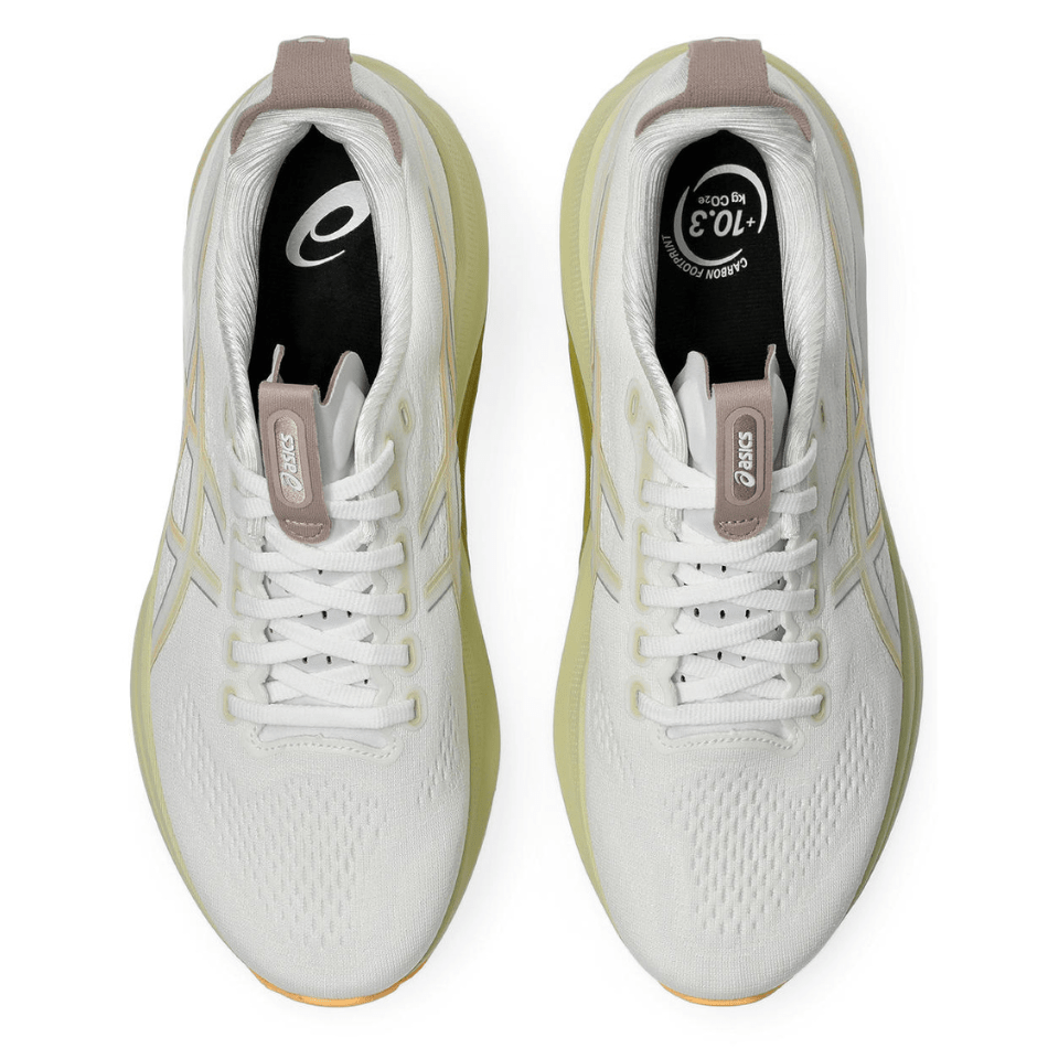 ASICS Shoes ASICS Men's GEL-KAYANO 32 Running Shoes in White/Green/Yellow AW25 - Up and Running