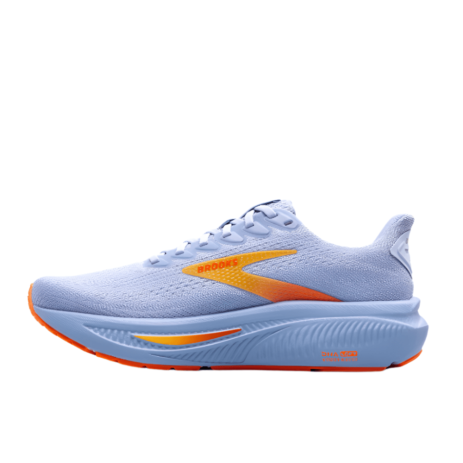 Brooks Shoes Brooks Women's Ghost 17 Running Shoes in Blue Heron/White/Orange AW25 - Up and Running