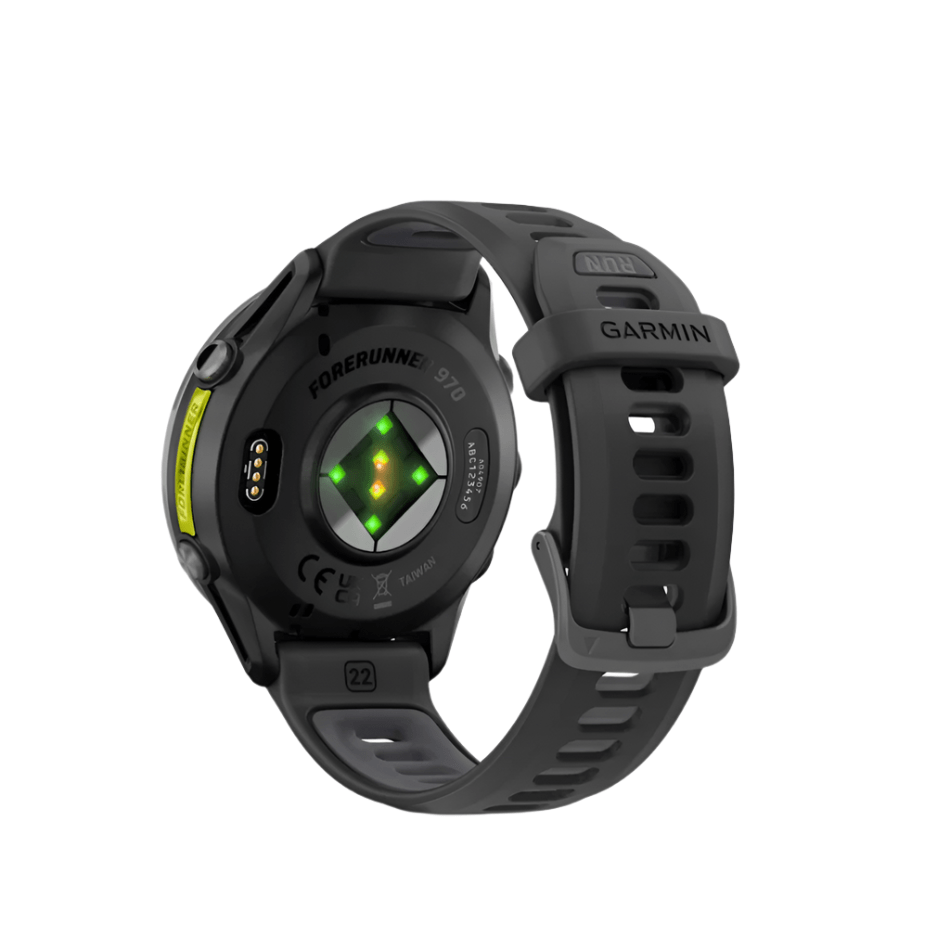 Garmin Electronics Garmin Unisex Forerunner 970 GPS Running Watch in Black/Translucent Whitestone - Up and Running