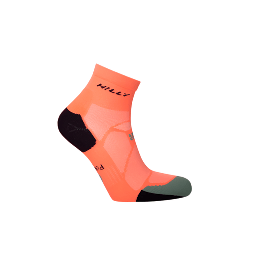 Hilly Accessories Hilly Marathon Fresh Anklet Min Running Socks in Neon Candy/Sage SS25 - Up and Running