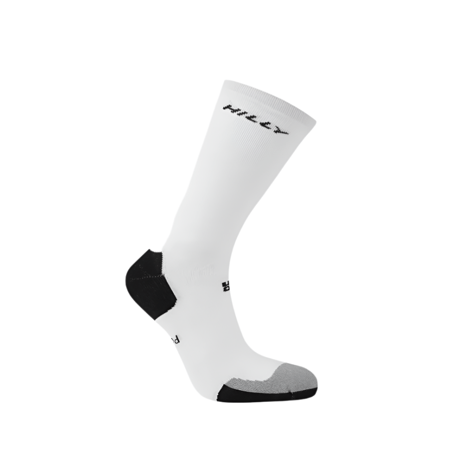 Hilly Accessories Hilly Marathon Fresh Crew Min Running Socks in White/Grey SS25 - Up and Running