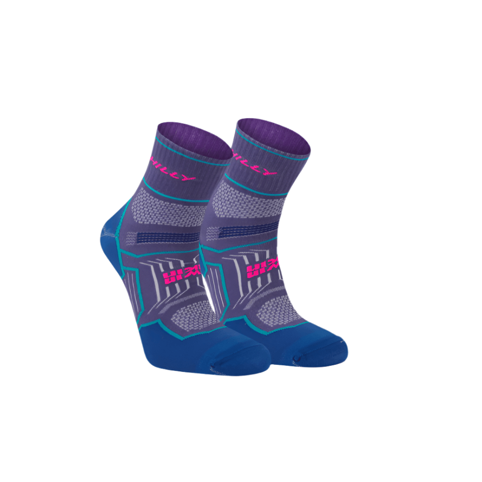 Hilly Accessories Hilly Twin Skin Anklet Med Running Socks in Grape/Blue SS25 - Up and Running