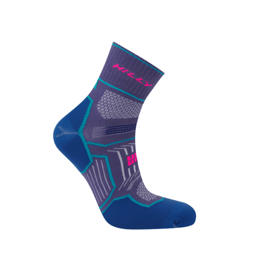 Hilly Accessories Hilly Twin Skin Anklet Med Running Socks in Grape/Blue SS25 - Up and Running