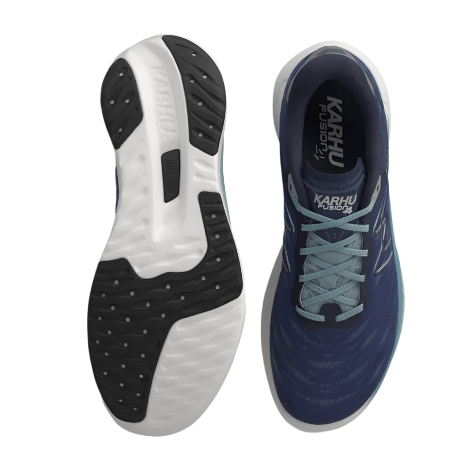 Karhu Shoes Karhu Men's Fusion 4.0 Running Shoes in Mood Indigo/Stone Blue SS25 - Up and Running