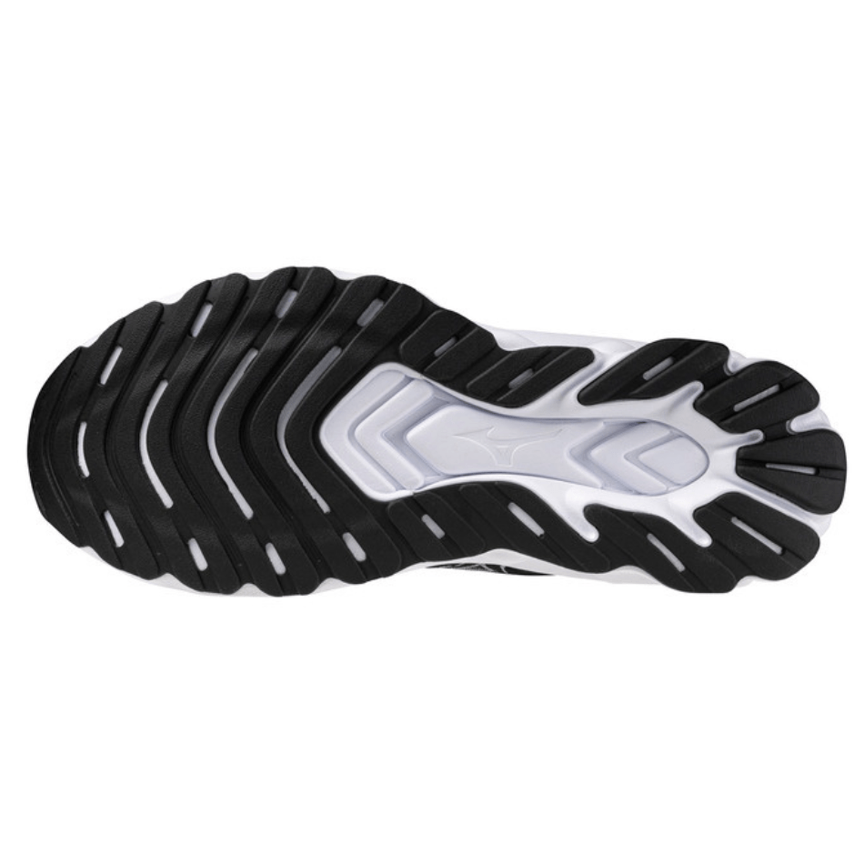 Mizuno Shoes Mizuno Men's Wave Skyrise 6 Running Shoes in Black/White/Blue Pace SS25 - Up and Running