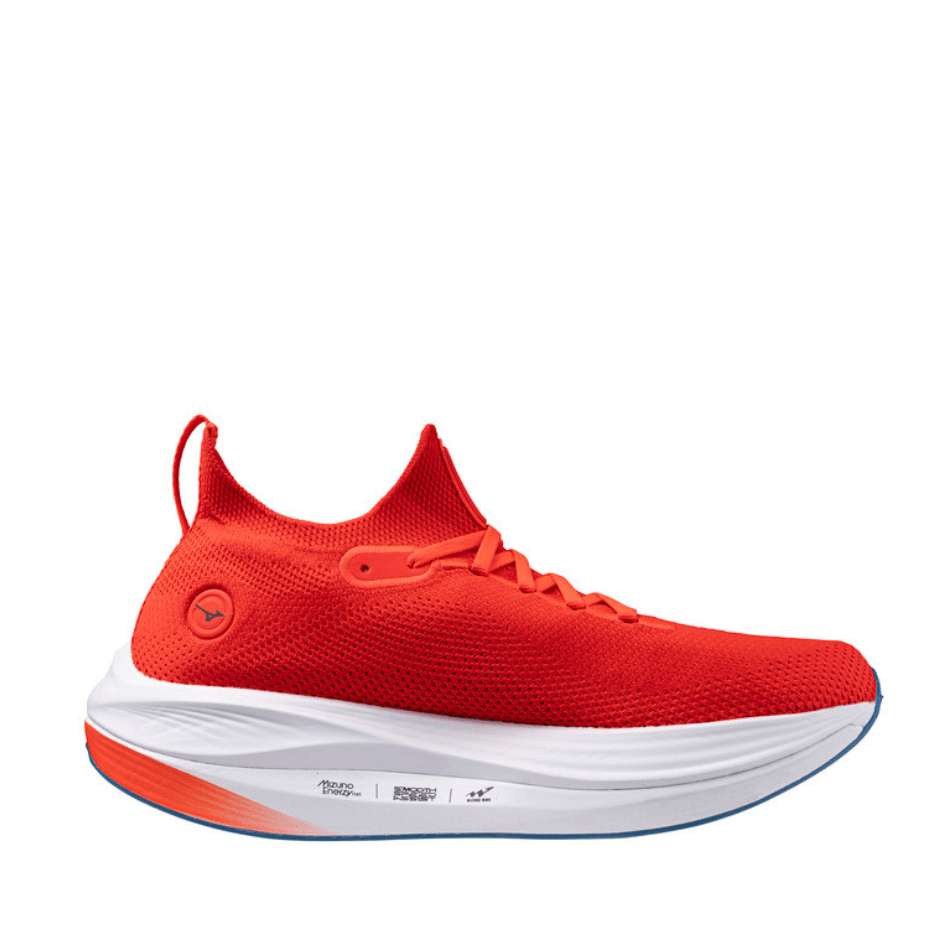 Mizuno Shoes Mizuno Unisex Neo Vista Running Shoes in Mizuno Ignition Red/Black/Baseball Blue SS25 - Up and Running