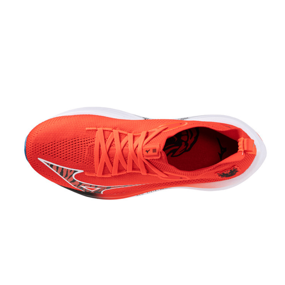 Mizuno Shoes Mizuno Unisex Neo Vista Running Shoes in Mizuno Ignition Red/Black/Baseball Blue SS25 - Up and Running