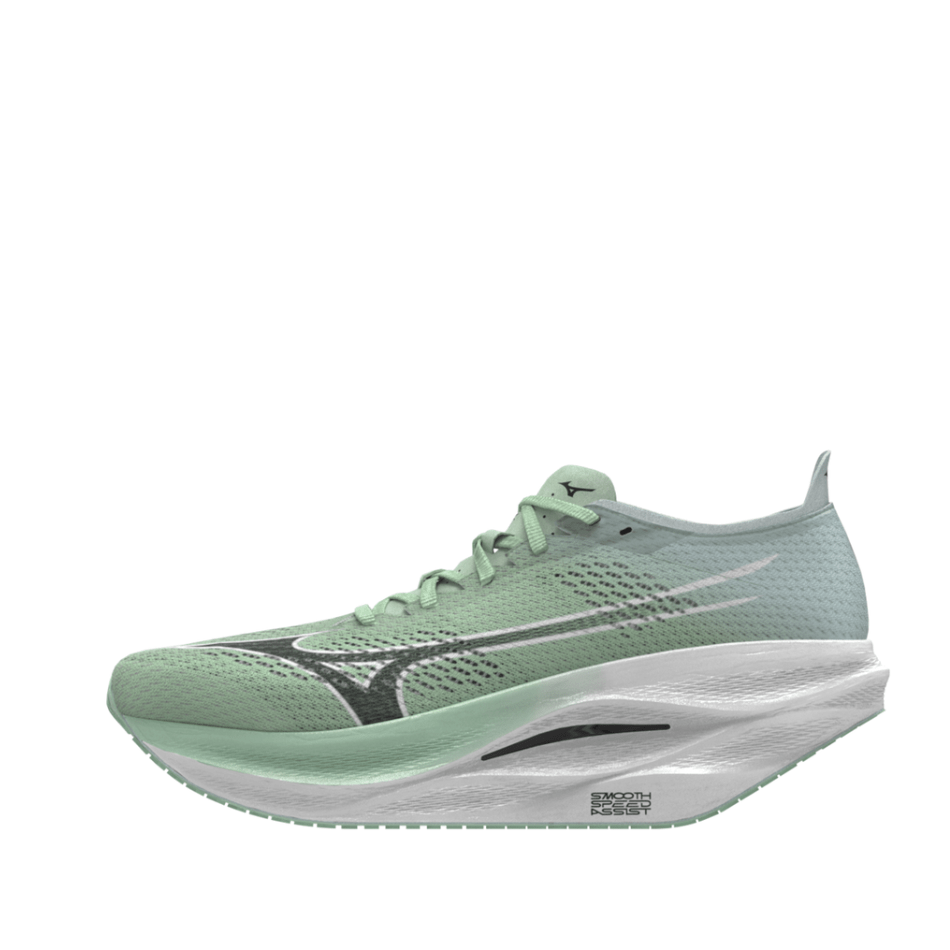 Mizuno Shoes Mizuno Unisex Wave Rebellion Pro 3 Running Shoes in Neo Mint/Black/Hint of Mint SS25 - Up and Running