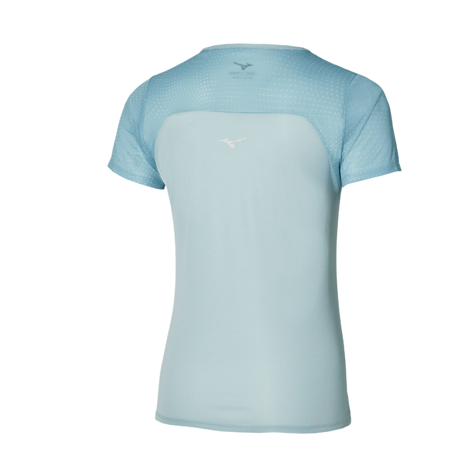 Mizuno Clothing Mizuno Women's DryAeroFlow Graphic Tee in Cloud Blue SS25 - Up and Running