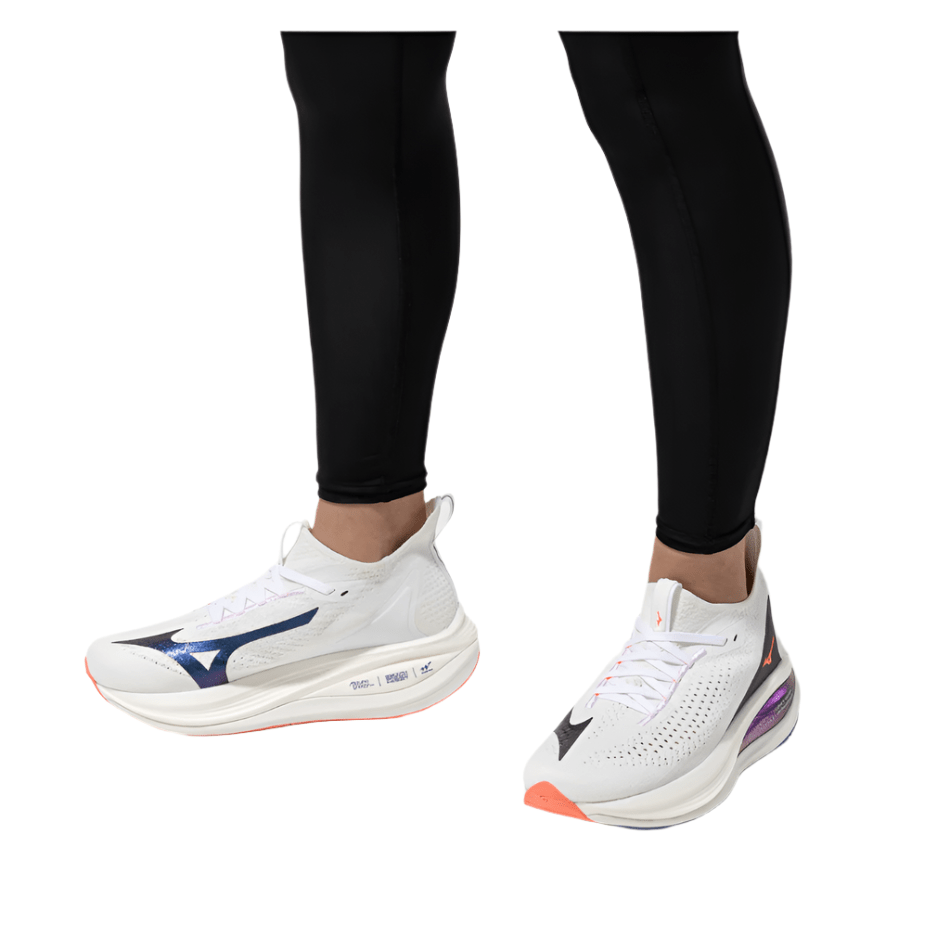 Mizuno Shoes Mizuno Women's Neo Vista 2 Running Shoes in White/Striking Coral/Iris Bloom AW25 - Up and Running