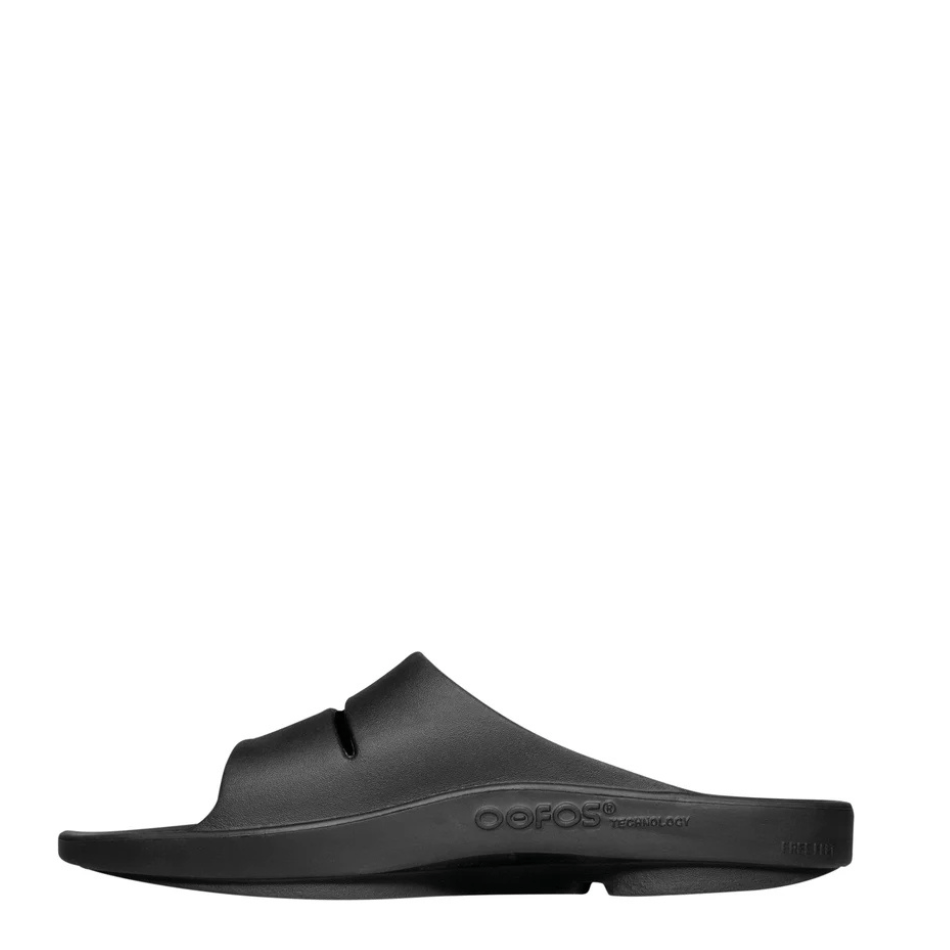 Oofos Shoes OOFOS OOahh Slide Sandal in Black - Up and Running