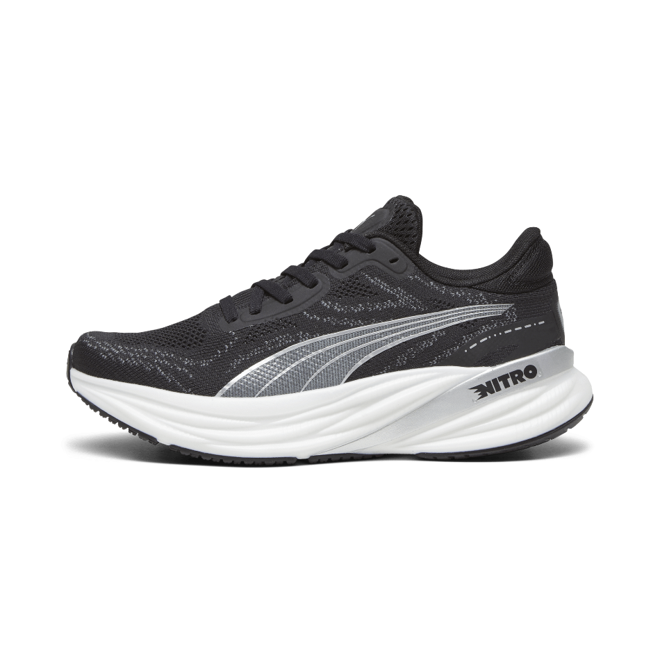 Puma Footwear Puma Magnify Nitro 2 Women's  Running Shoes SS24 Puma Black-Puma White-Puma Silver - Up and Running