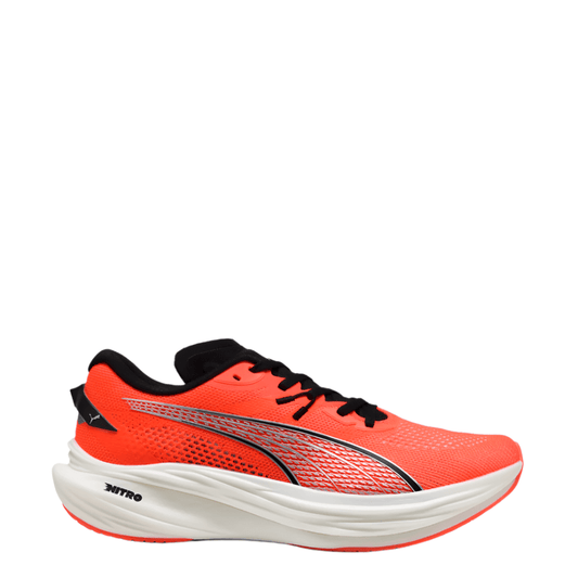 PUMA Shoes Puma Men's Deviate Nitro 3 Running Shoes in Glowing Red/PUMA Black SS25 - Up and Running