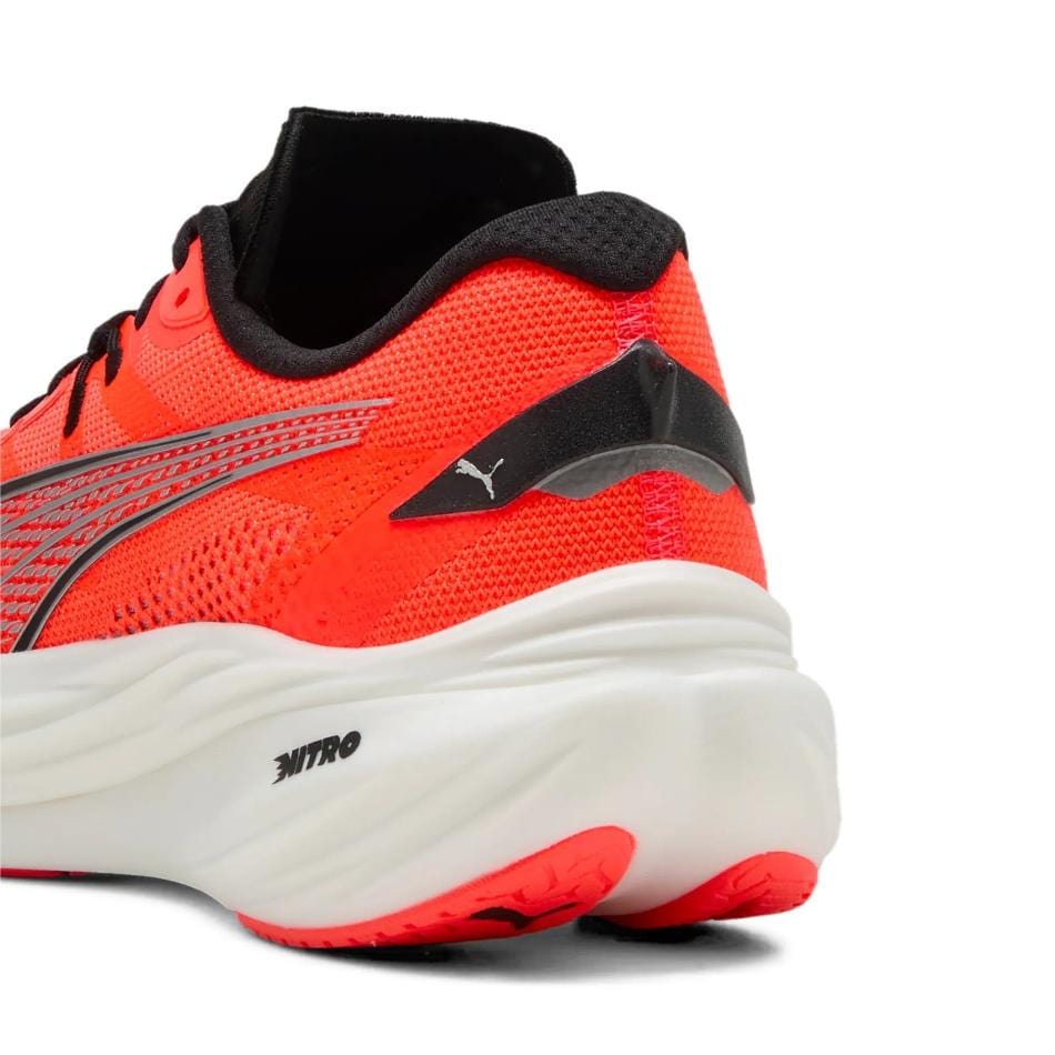 PUMA Shoes Puma Men's Deviate Nitro 3 Running Shoes in Glowing Red/PUMA Black SS25 - Up and Running