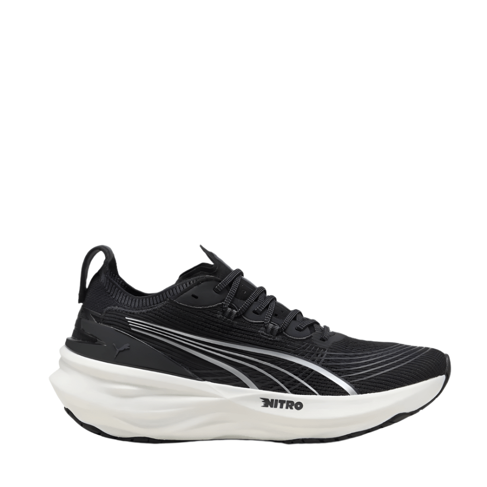 PUMA Shoes Puma Men's ForeverRun Nitro 2 Running Shoes in PUMA Black/PUMA White SS25 - Up and Running