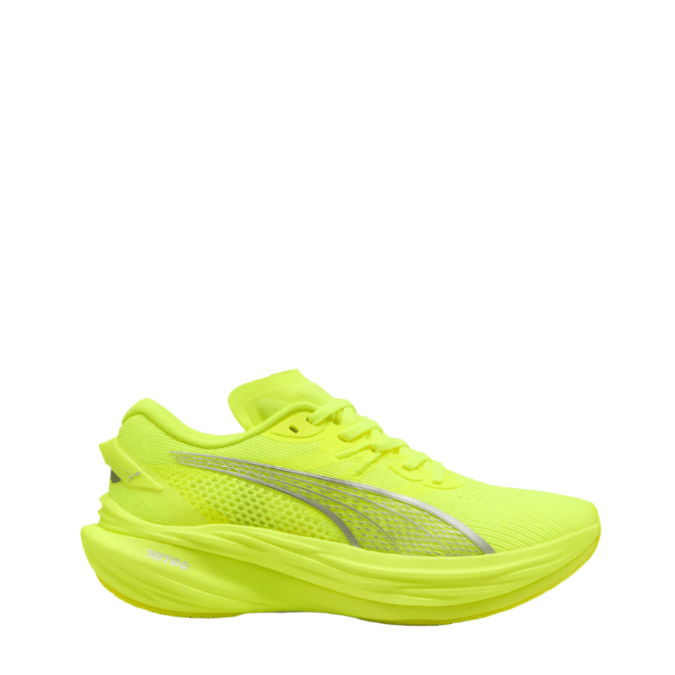 PUMA Shoes Puma Women's Deviate NITRO 3 Running Shoes in Yellow Alert/PUMA Silver SS25 - Up and Running