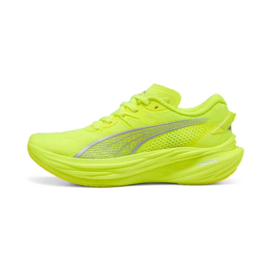 PUMA Shoes Puma Women's Deviate Nitro 3 Running Shoes in Yellow Alert/Puma Silver SS25 - Up and Running