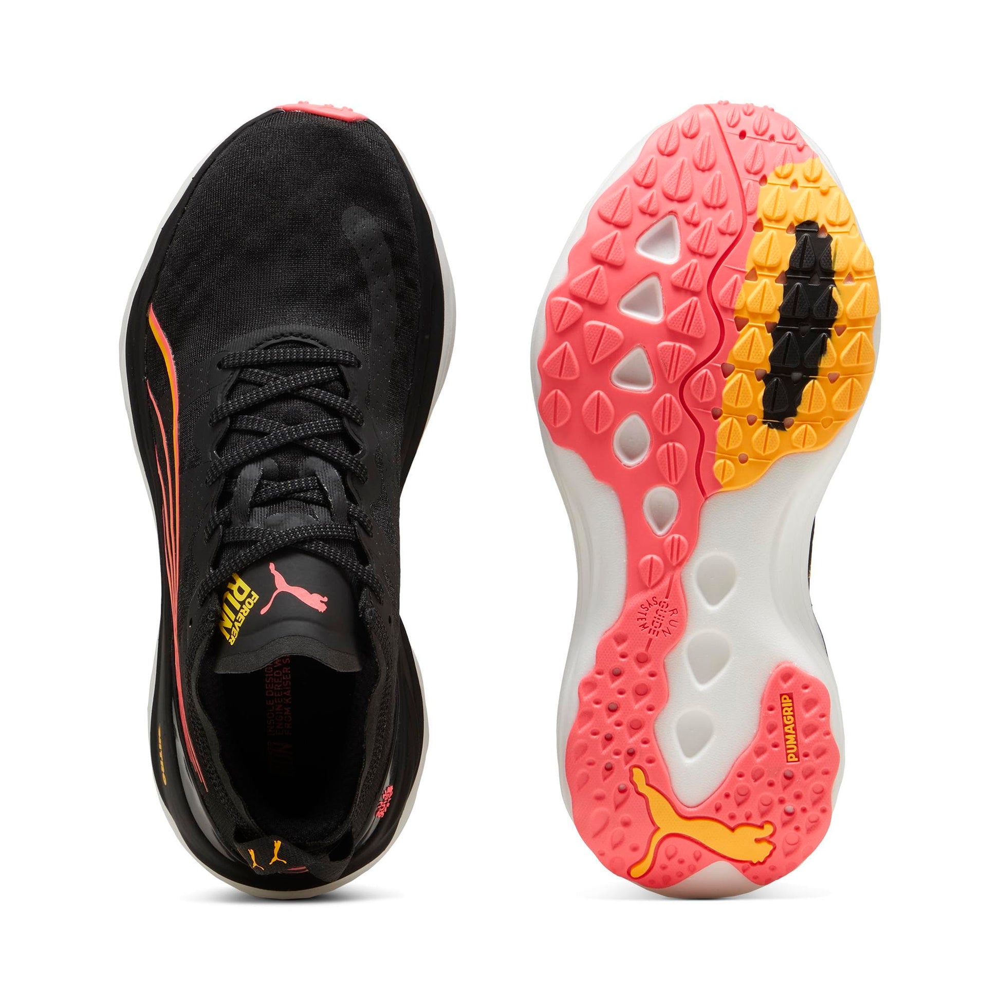 Puma Footwear Puma Women's ForeverRun NITRO - Black-Sun Stream-Sunset Glow AW24 - Up and Running