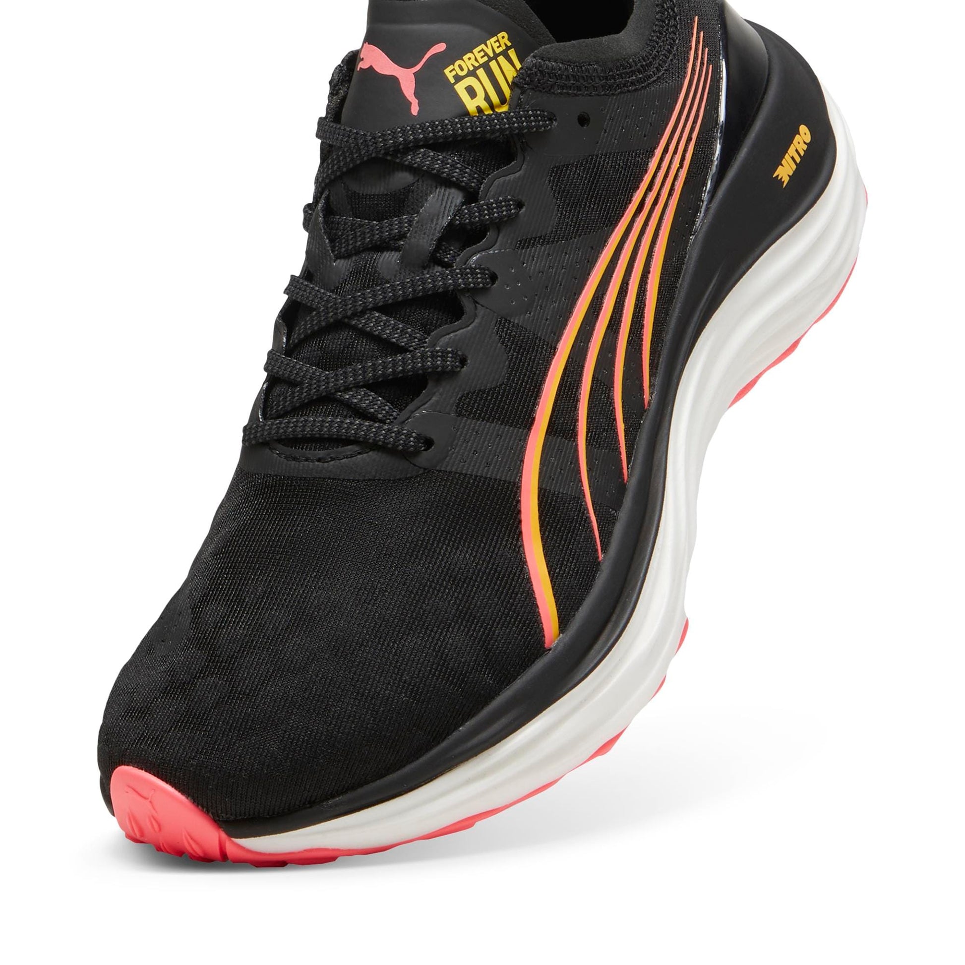 Puma Footwear Puma Women's ForeverRun NITRO - Black-Sun Stream-Sunset Glow AW24 - Up and Running