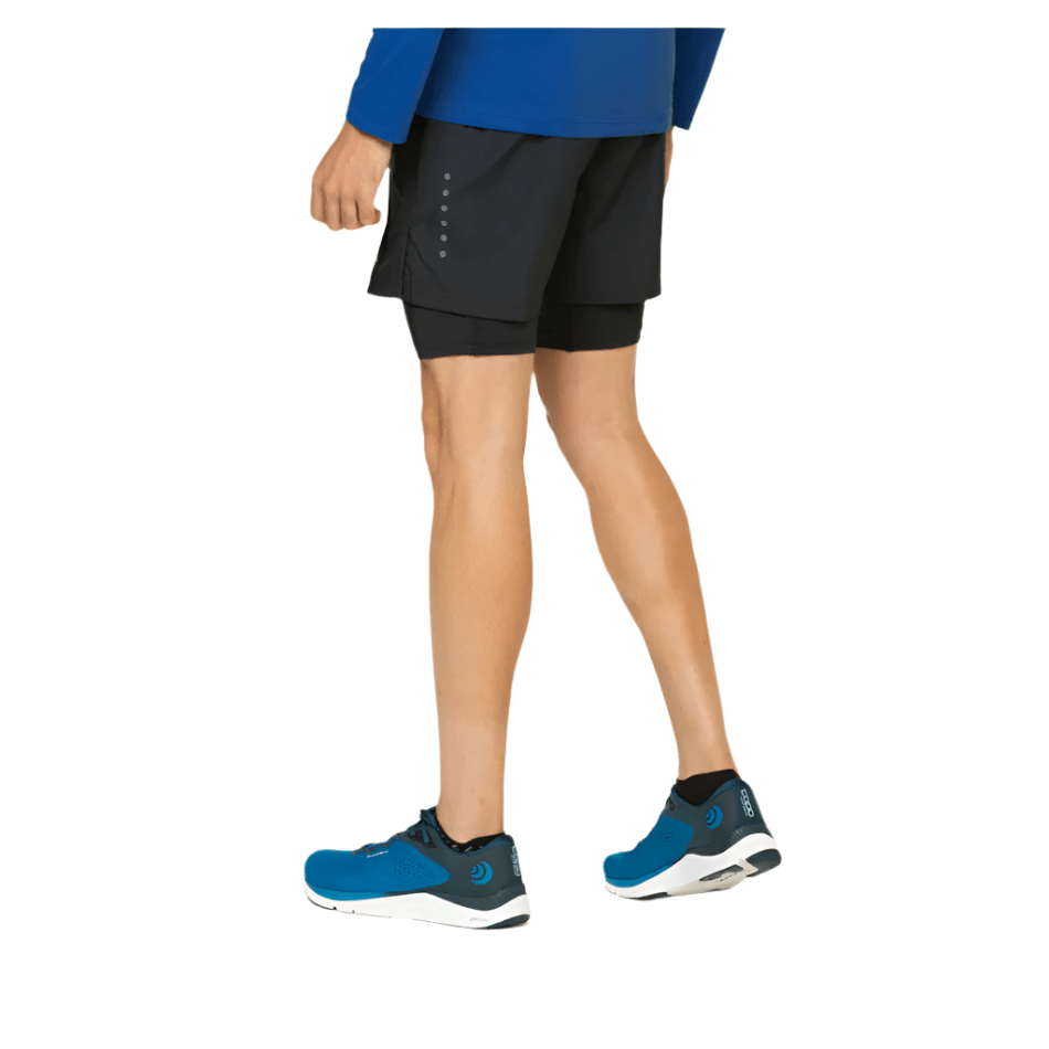 Ronhill Clothing Ronhill Men's Core Twin Short in All Black SS25 - Up and Running