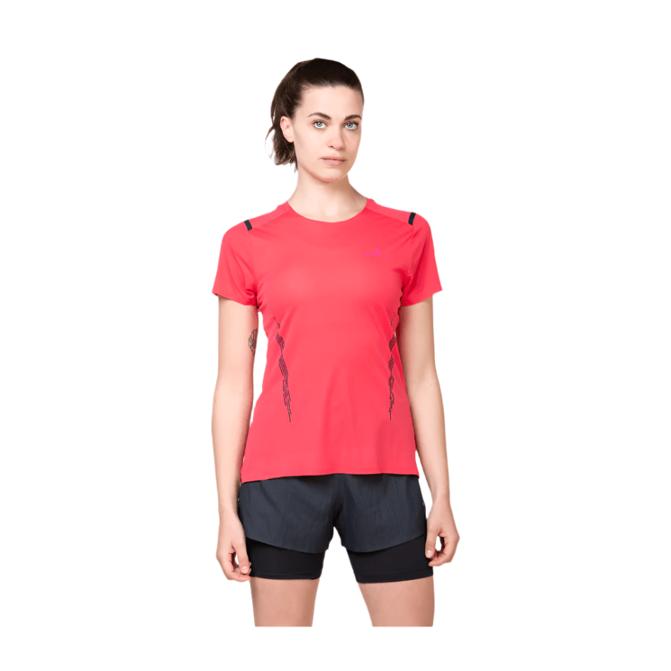Ronhill Clothing Ronhill Women's Tech Race Short Sleeved Tee in Sunset/Razzmataz SS25 - Up and Running