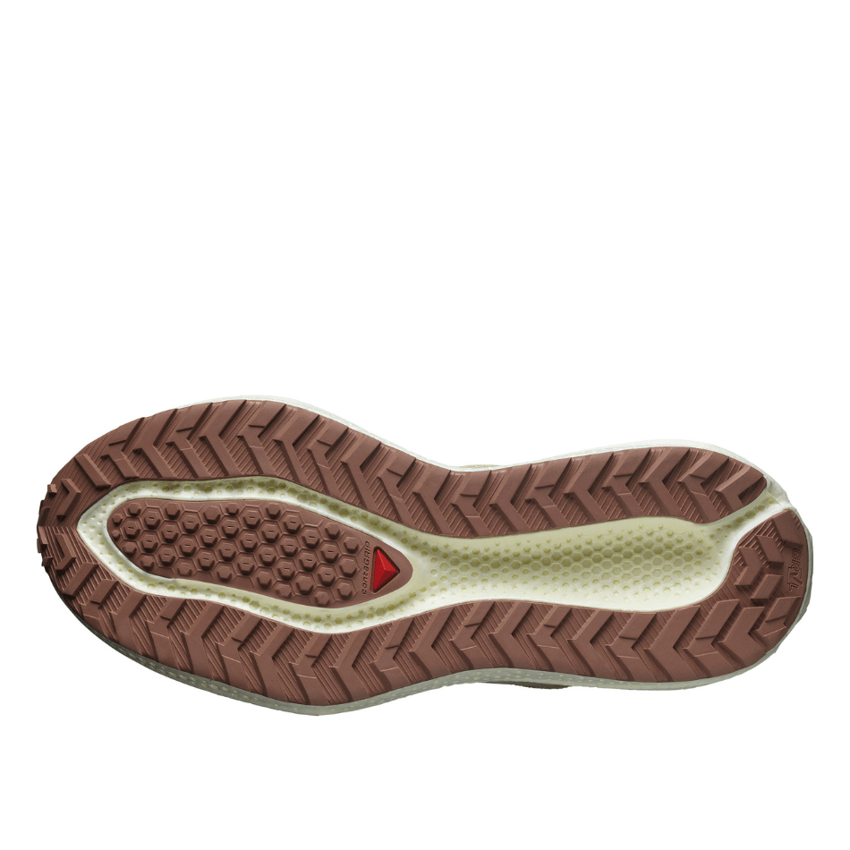 Salomon Shoes Salomon Men's Aeroglide 3 GRVL Running Shoes in Green Haze/Vanilla Ice/Russet SS25 - Up and Running