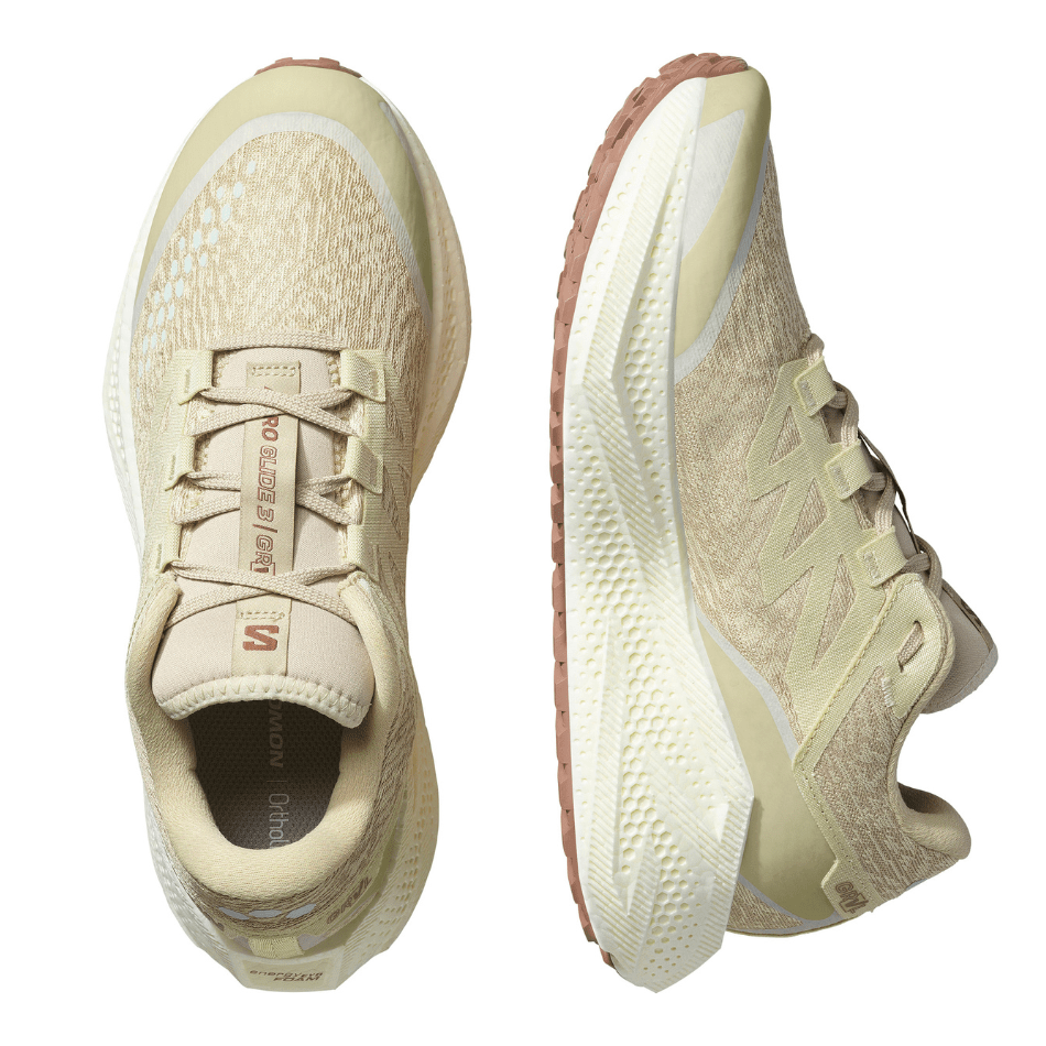 Salomon Shoes Salomon Men's Aeroglide 3 GRVL Running Shoes in Green Haze/Vanilla Ice/Russet SS25 - Up and Running