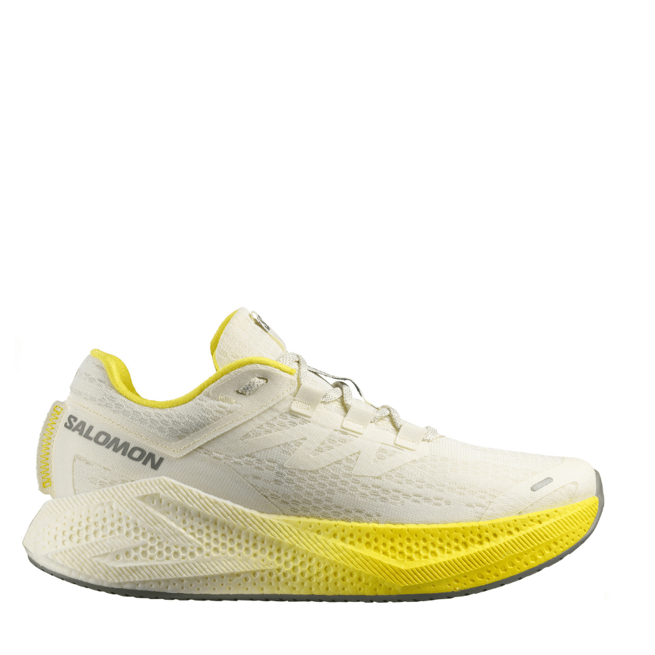 Salomon Shoes Salomon Men's Aeroglide 3 Running Shoes in Vanilla Ice/Blazing Yellow/Sedona Sage AW25 - Up and Running