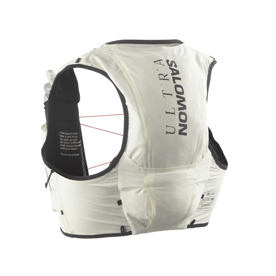 Salomon Accessories Salomon Unisex S/LAB Ultra 10 Running Vest in Vanilla Ice/Black - Up and Running