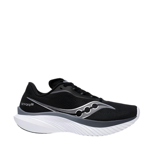 Saucony Shoes Saucony Kinvara 15 Men's Running Shoes Black/White AW24 - Up and Running