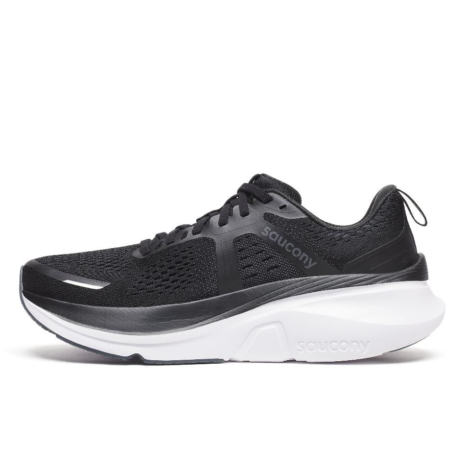 Saucony Shoes Saucony Men's Guide 18 Running Shoes in Black/White SS25 - Up and Running