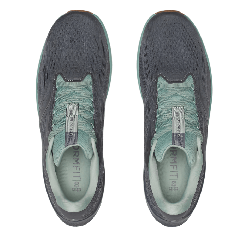 Saucony Shoes Saucony Men's Ride 18 Running Shoes in Carbon/Iceberg AW25 - Up and Running