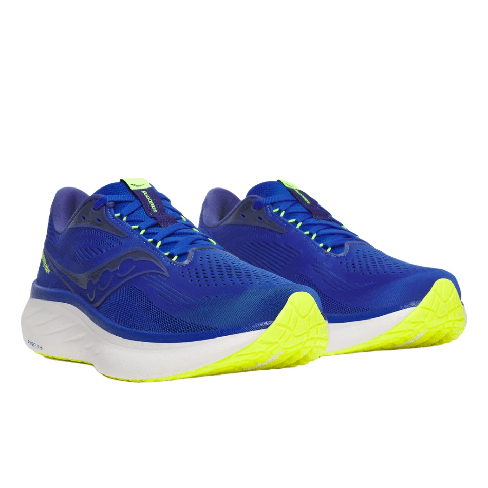 Saucony Shoes Saucony Men's Ride 18 Running Shoes in Lapis/Citron AW25 - Up and Running
