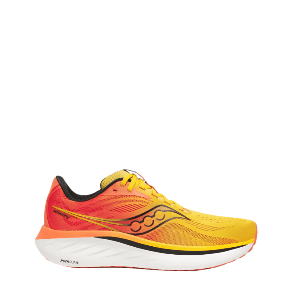 Saucony Shoes Saucony Men's Ride 18 Running Shoes in Pollen/Pepper SS25 - Up and Running
