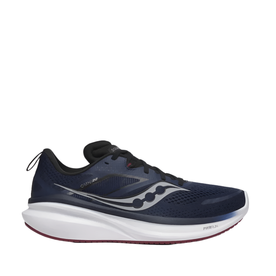 Saucony Shoes Saucony Omni 22 Men's Running Shoes Navy/Currant SW24 - Up and Running