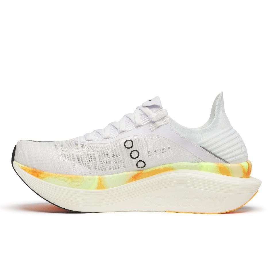 Saucony Shoes Saucony Unisex Endorphin Elite 2 Running Shoes in White/Peel SS25 - Up and Running