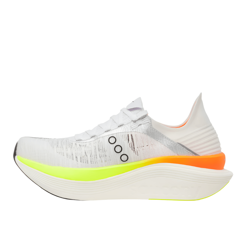 Saucony Shoes Saucony Unisex Endorphin Elite 2 Running Shoes in White/Vo2 AW25 - Up and Running