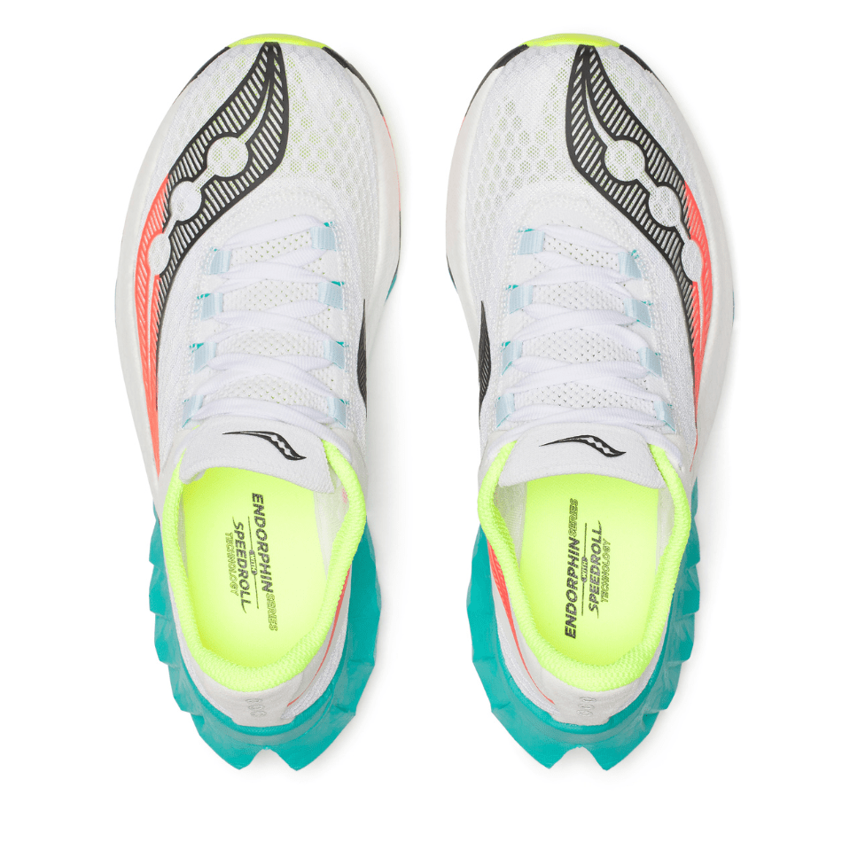 Saucony Shoes Saucony Women's Endorphin Pro 4 Running Shoes in White/Mutant AW25 - Up and Running