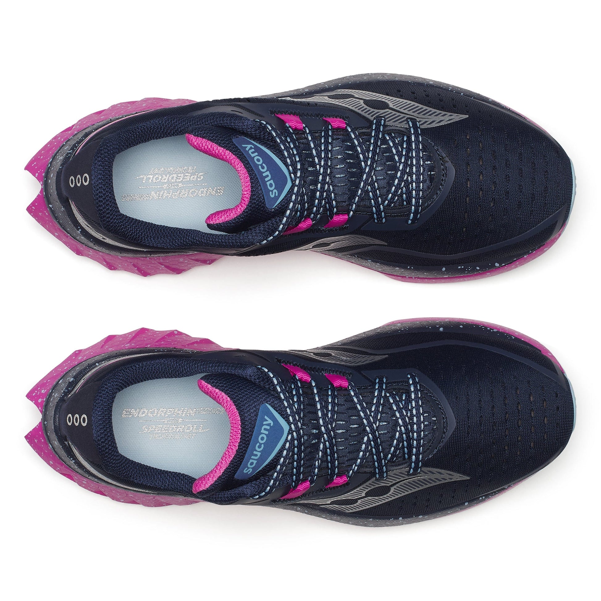 Saucony Shoes Saucony Women's Endorphin Speed 4 Running Shoes in Navy-Fuchsia SS25 - Up and Running