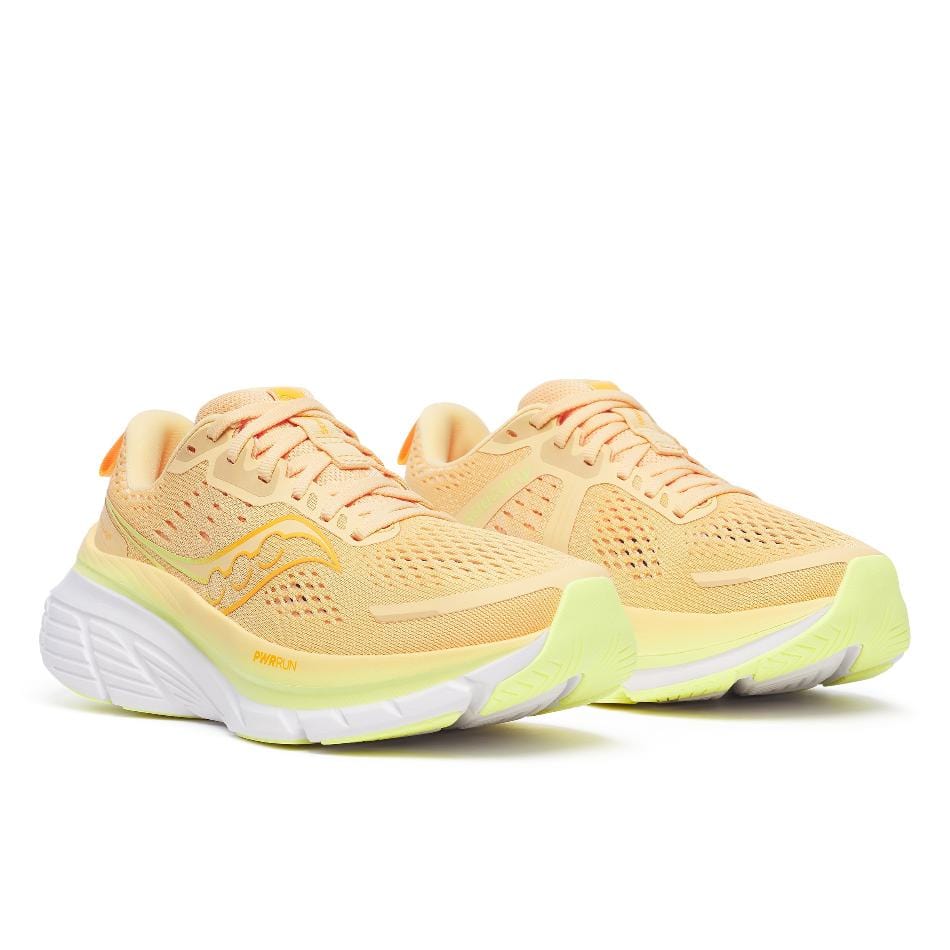 Saucony Shoes Saucony Women's Guide 18 Running Shoes in Peach/Sunny SS25 - Up and Running