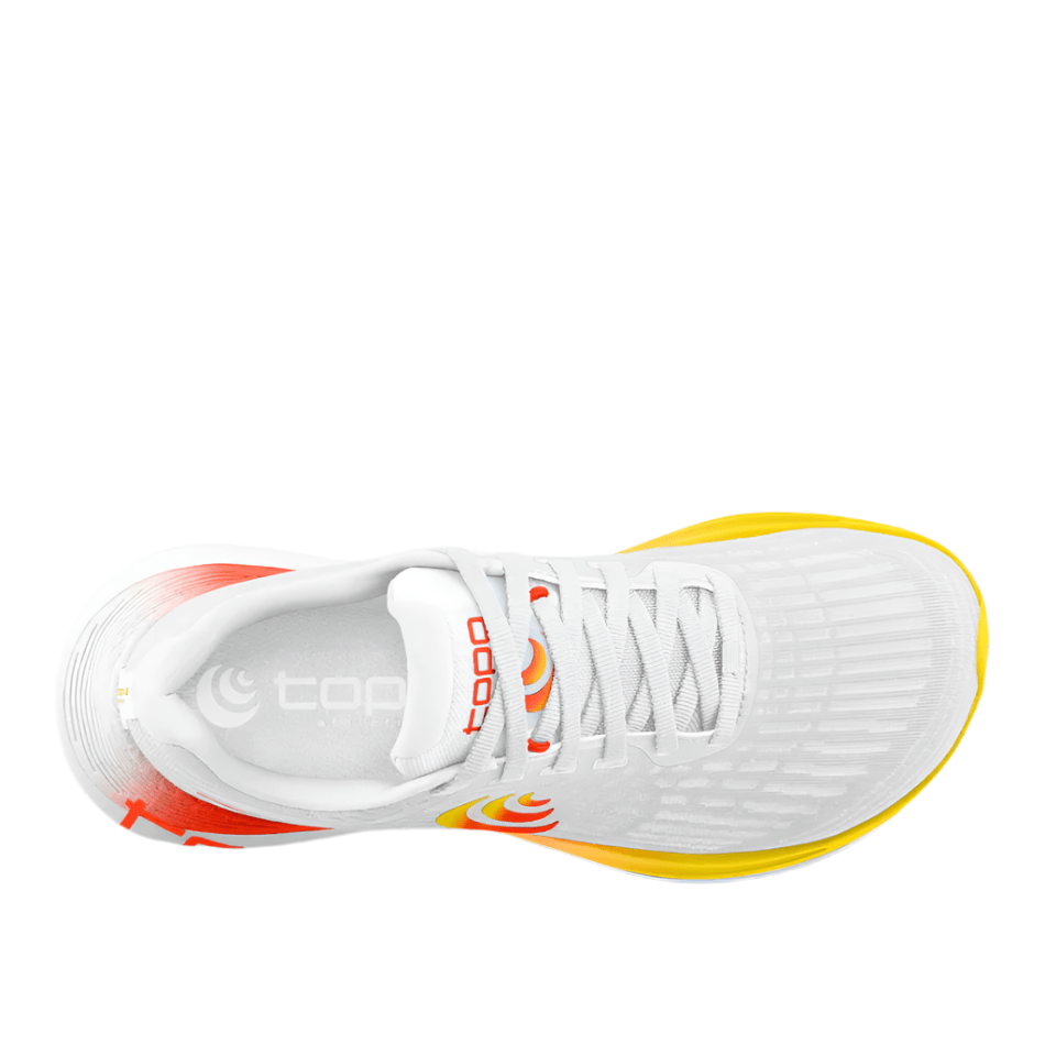 Topo Shoes Topo Men's Specter 2 Running Shoes in White/Sunset SS25 - Up and Running