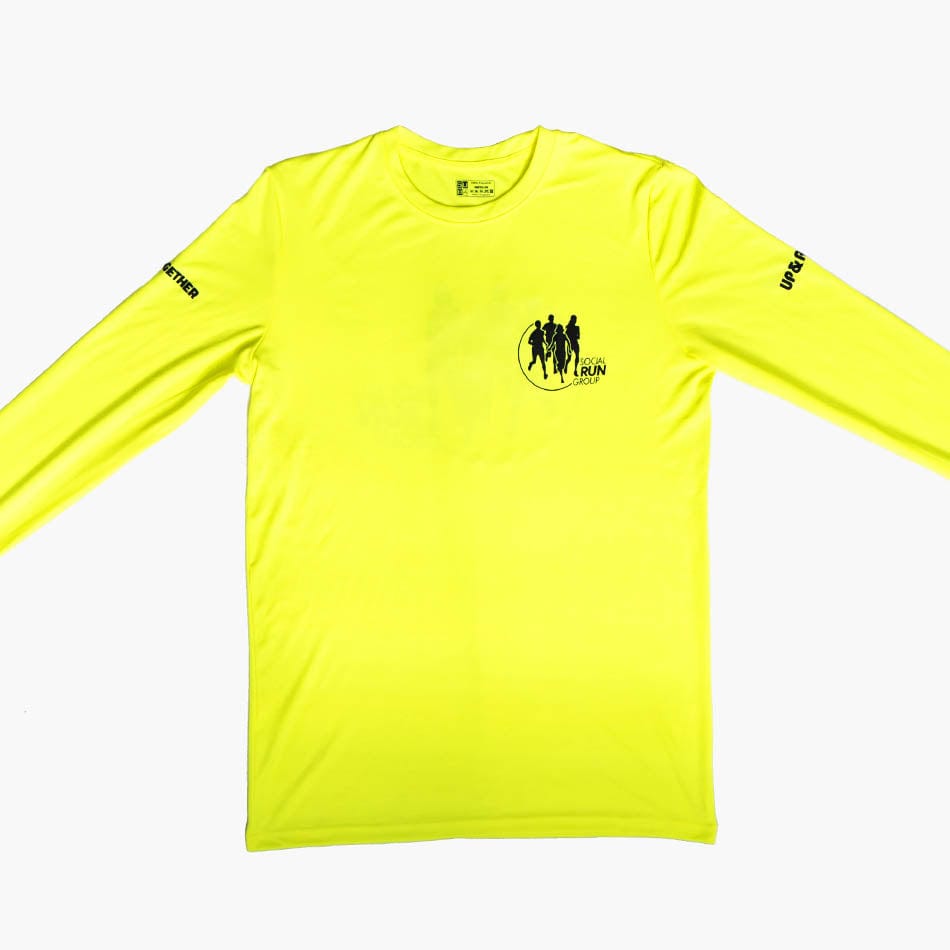 Up & Running Clothing XXS Unisex Social Run Group Long Sleeve Tee - Up and Running